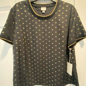 Black and gold top XXL, NWT